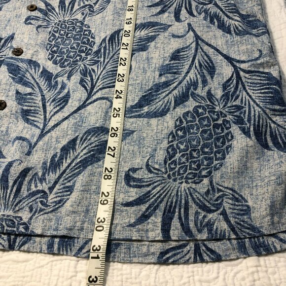 Vintage Silk Shirt Hawaiian Lightweight Fabric Linen Blend Casual Fit Size XL - Picture 13 of 13